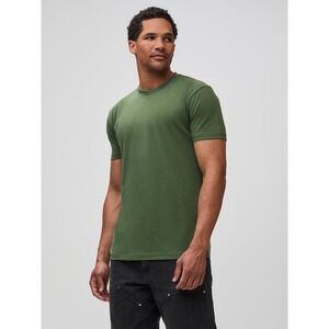 Fresh Clean Threads Mens Crew Neck Tee Olive Green Short Sleeve T-Shirt Large